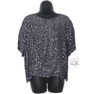 Boxy Embellished Sequin Lynne Tee (Velvet by Graham & Spencer for Anthropologie)